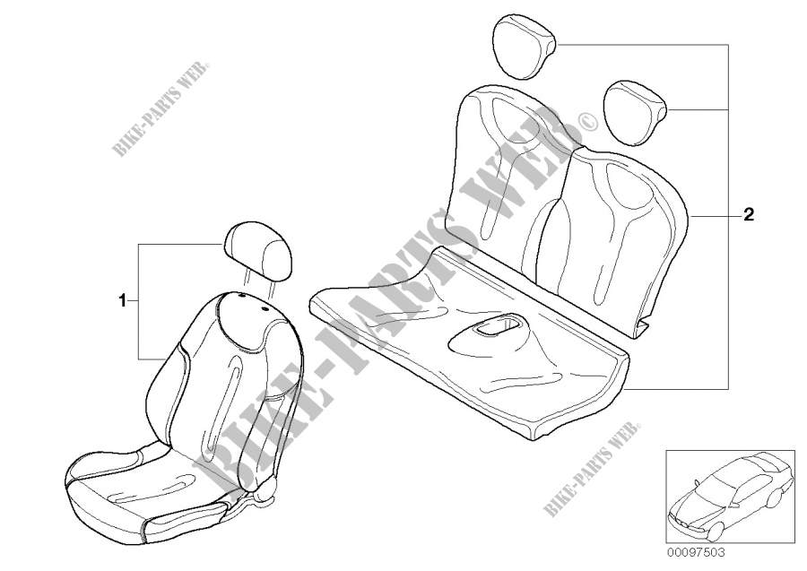Rivestimento sedile MINI Design per MINI Cooper S 2000