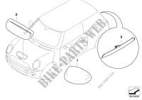 JCW Carbon componenti per carrozzeria per MINI Cooper 2002