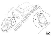 Kit mont. fari e luci post. Facelift per MINI Cooper S 2000