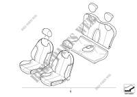 Postmont. pelle sedile sport. TWIN per MINI Cooper S 2000