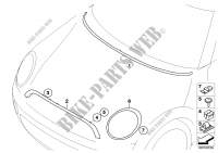 Schermi esterni / griglia decorativa per MINI Cooper D 1.6 2009