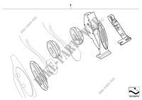 Set rivestimenti in acciaio per pedali per MINI Cooper 2000