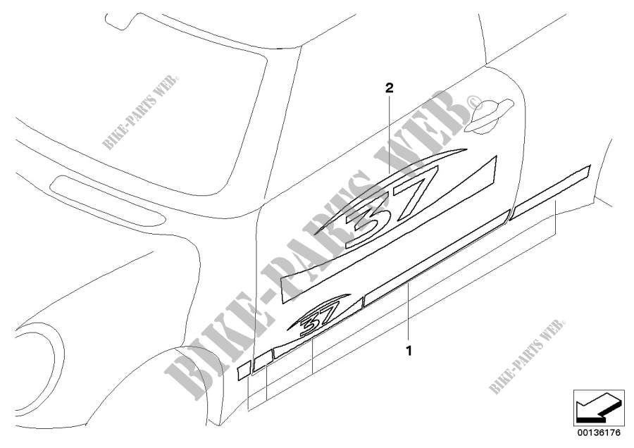 Pellicola numero di part. 37 per MINI Cooper S 2010