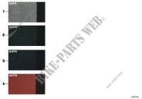 Colori imbottitura in tessuto lato mod. per MINI Cooper 2003