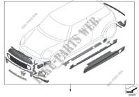 Kit postmont. JCW Aerokit per MINI Cooper S 2011