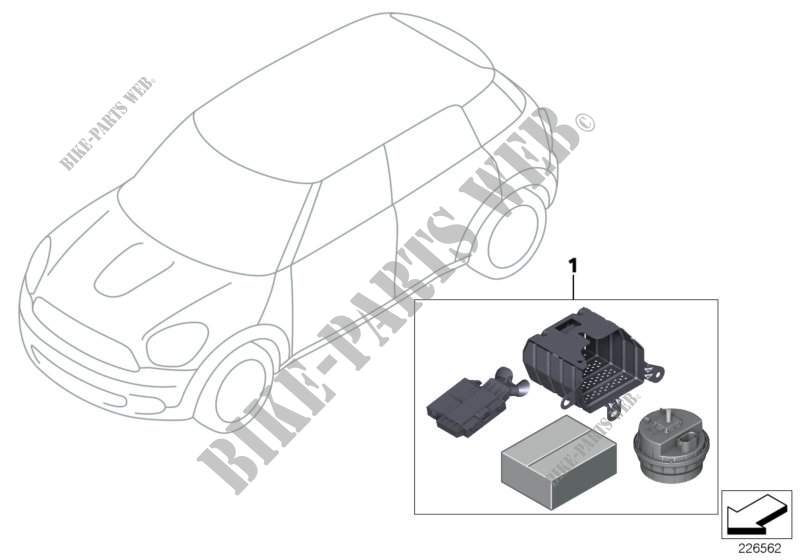 Kit di mont. success.,impianto antifurto per MINI Cooper D 2.0 2010