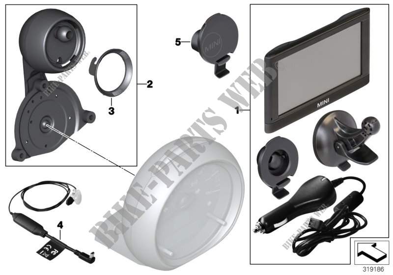 Kit postm. MINI Navigation Portable XL per MINI Cooper D 2.0 2011