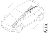 Postmont. barre longitudinali sul tetto per MINI Cooper S 2013