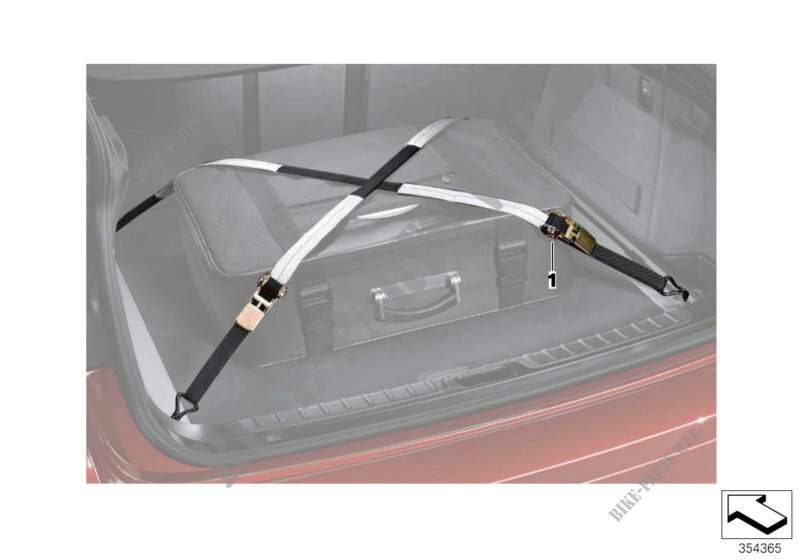 Cintura elastica vano bagagli per MINI Cooper S 2014