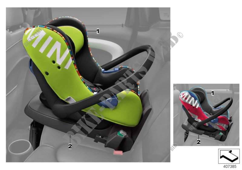 MINI Baby Seat 0+ per MINI Cooper D 1.6 2009