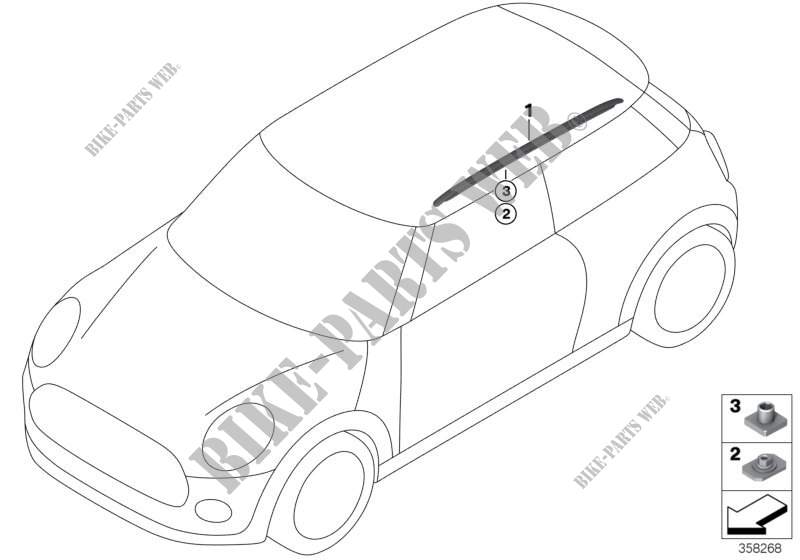 Postmont. barre longitudinali sul tetto per MINI Cooper SD 2013