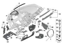 Parti applicate plancia portastrumenti per MINI Cooper D 2014