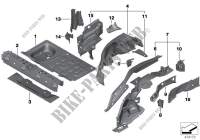 Passaruota posteriore/pezzi di fondo per MINI Cooper 2014
