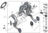 Pedaliera cambio manuale per MINI Cooper SD 2013
