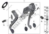 Pedaliera cambio manuale per MINI Cooper SD 2013