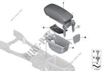 Postmontaggio bracciolo centrale ant. per MINI Cooper 2017