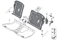 Telaio posteriore sedile carico passante per MINI Cooper SE 2018
