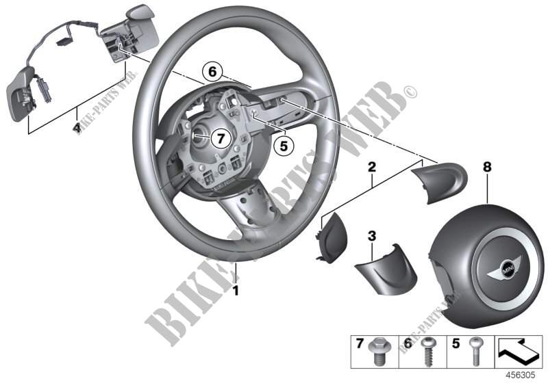 Volante Sport airbag con levette cambio per MINI Cooper SD 2011
