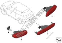 Fanale posteriore antinebbia per Mini Cooper S 2013