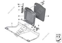 Telaio posteriore sedile carico passante per MINI Cooper SD 2009